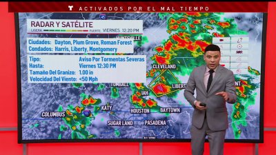 Emiten aviso de tormenta severa para partes de la zona de Houston