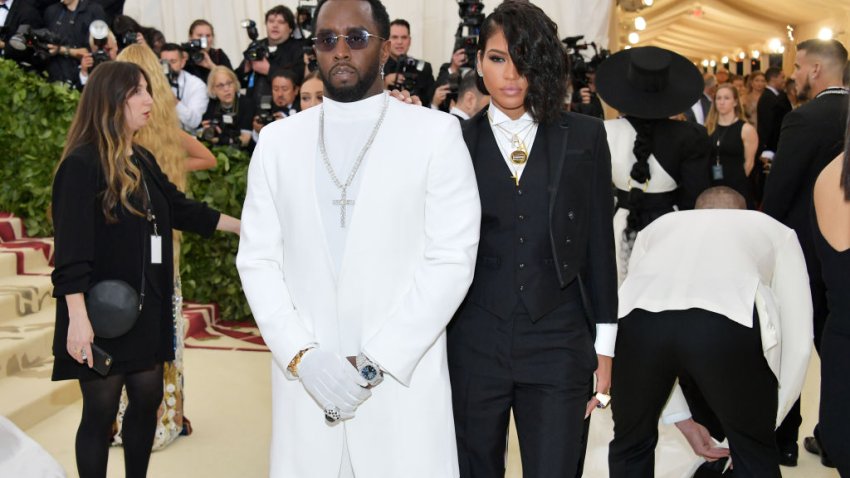 NEW YORK, NY – MAY 07:  Sean “Diddy” Combs and Cassie attends the Heavenly Bodies: Fashion & The Catholic Imagination Costume Institute Gala at The Metropolitan Museum of Art on May 7, 2018 in New York City.  (Photo by Neilson Barnard/Getty Images)