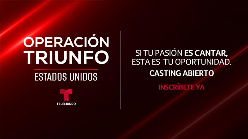Telemundo abre audiciones nacionales para el fenómeno musical Operación Triunfo