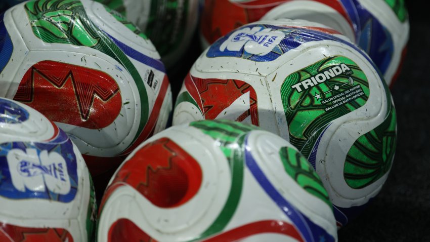 MIAMI GARDENS, FLORIDA – OCTOBER 10: Trionda, the official match ball, prior to the International Friendly between Argentina and Venezuela at Hard Rock Stadium on October 10, 2025 in Miami Gardens, Florida. The Adidas Trionda will be used in the 2026 FIFA World Cup. (Photo by Leonardo Fernandez/Getty Images)