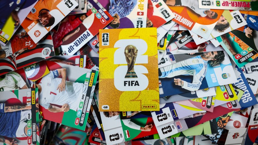 Illustration shows A close up on cards of the official trading card collection called FIFA World Cup 2026 Adrenalyn XL, launched by Panini, in Namur, Wednesday 25 March 2026. This new format is part of the strong growth in trading card games among both younger generations and nostalgic collectors, for an interactive experience centred on the worldÕs biggest sporting event.
BELGA PHOTO BRUNO FAHY (Photo by BRUNO FAHY / BELGA MAG / Belga / AFP via Getty Images)
