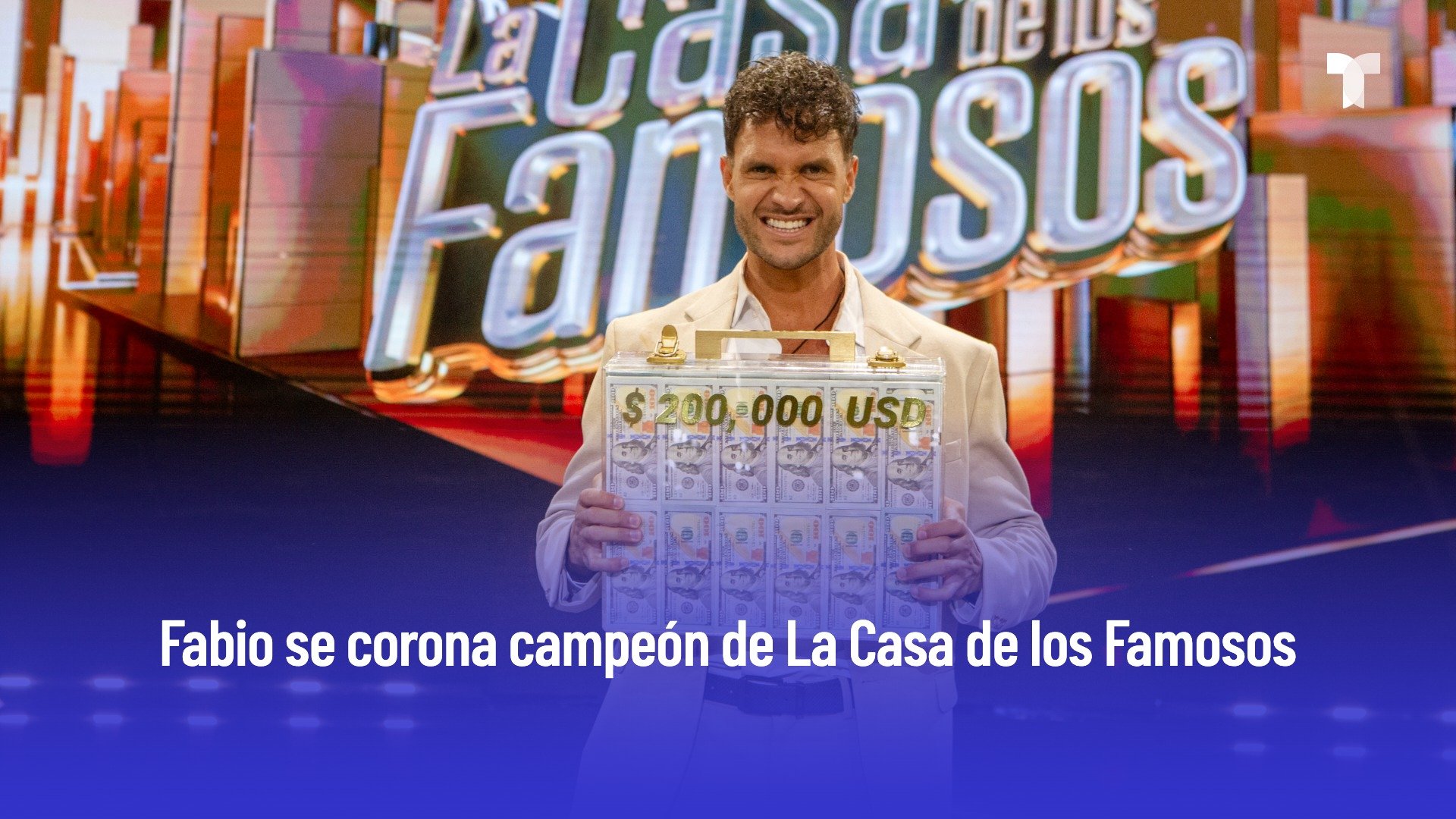 Fabio gana La Casa de los Famosos y Celinee queda en segundo lugar en una final diferente