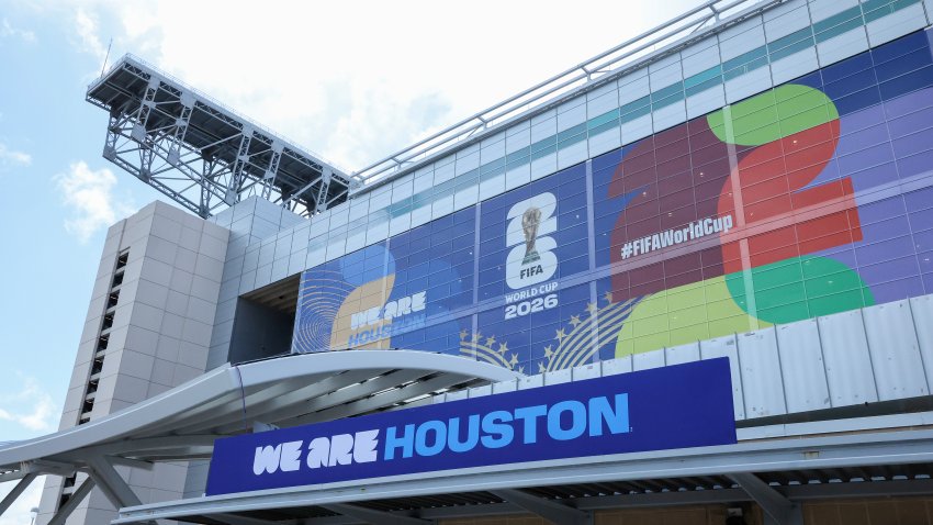 HOUSTON, TEXAS – JUNE 10: A general view of Houston Stadium with FIFA World Cup 2026 on June 10, 2026 in Houston, Texas. (Photo by Jack Gorman/Getty Images)
