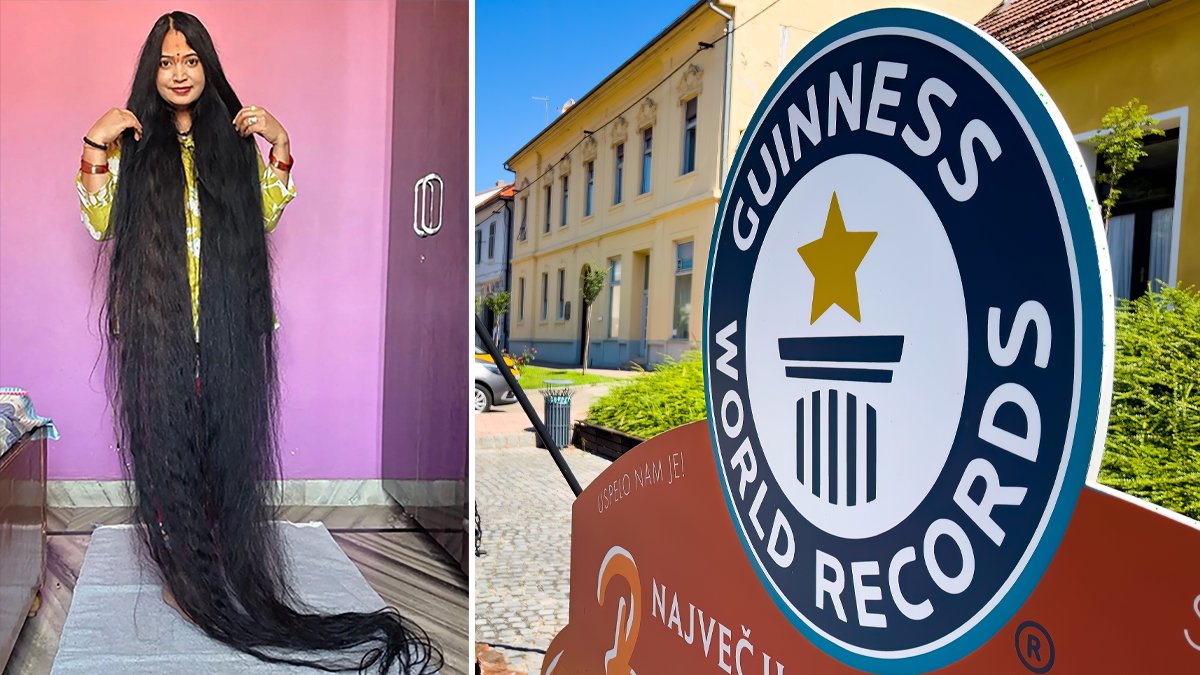 Casi 9 pies: mujer bate el récord Guinness de la melena más larga del mundo