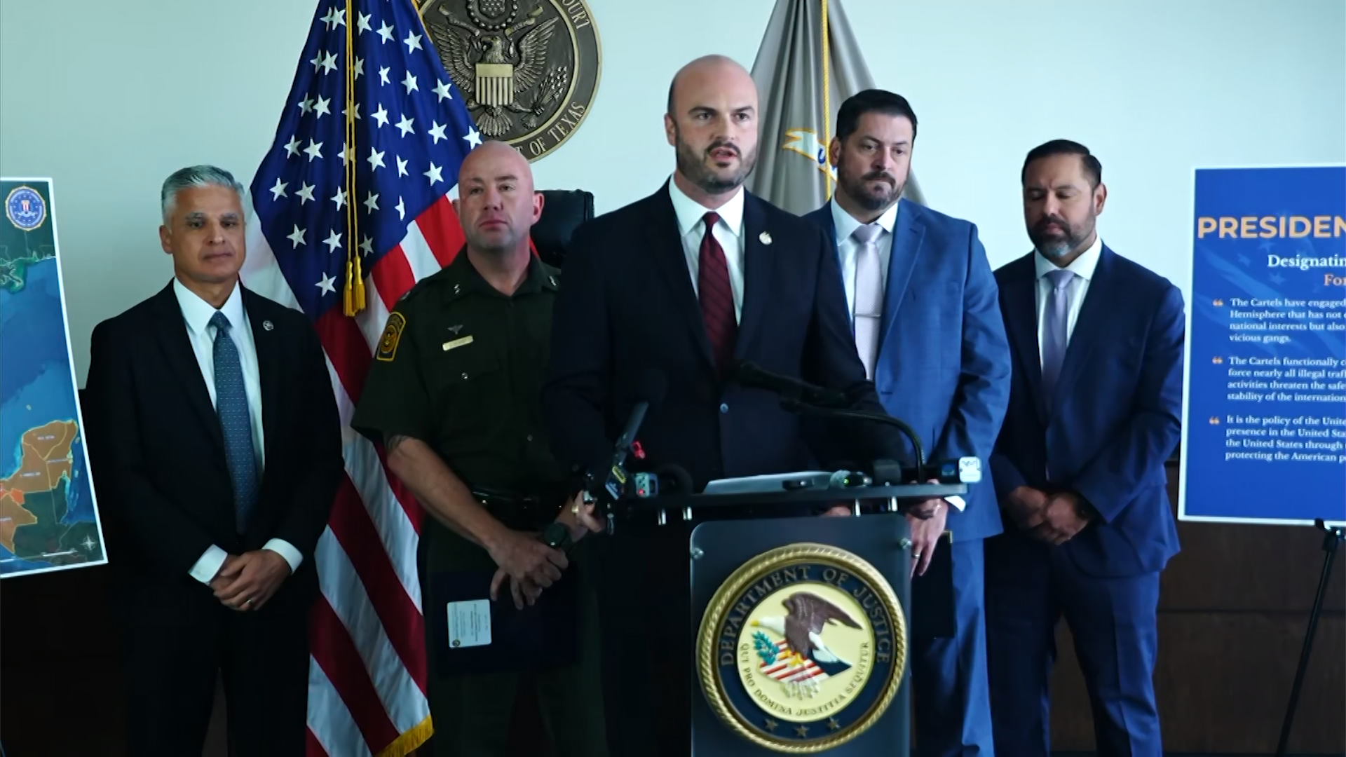 Acusan a presunto integrante del Cártel del Golfo detenido en Texas por apoyo a organización terrorista