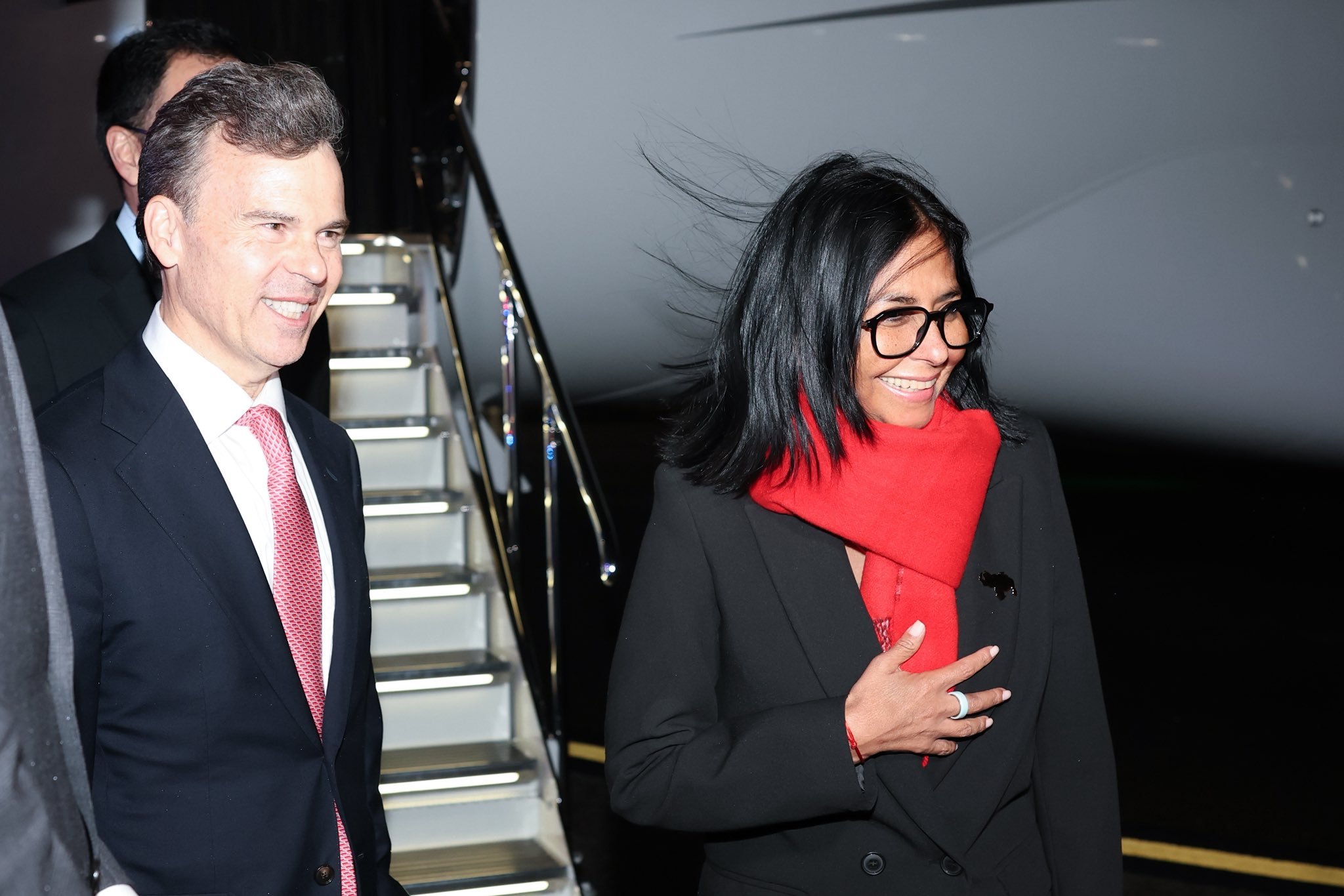 Delcy Rodríguez llega a Nueva York para participar en la Asamblea General de la ONU