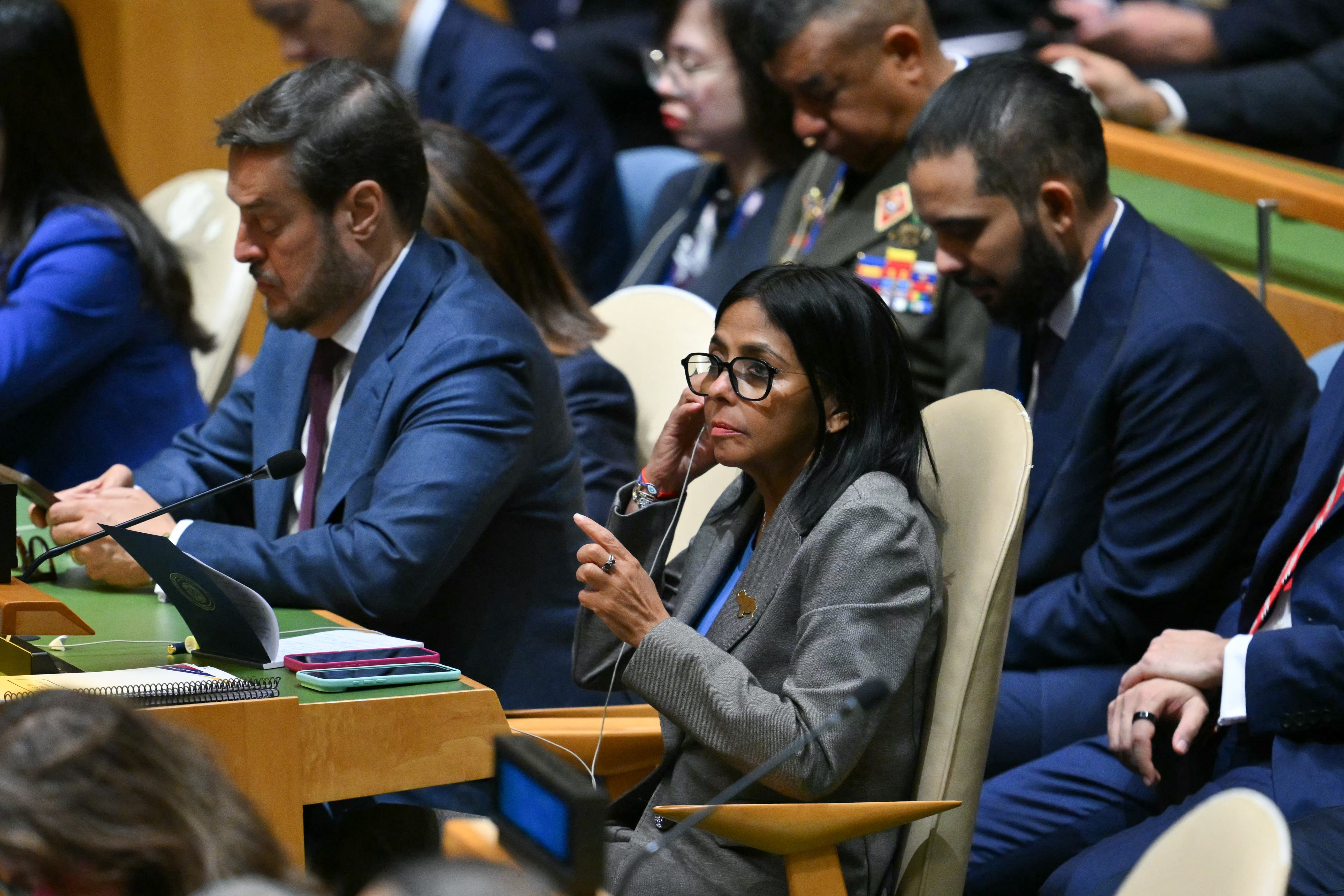 Delcy Rodríguez habla este miércoles en la Asamblea General de la ONU